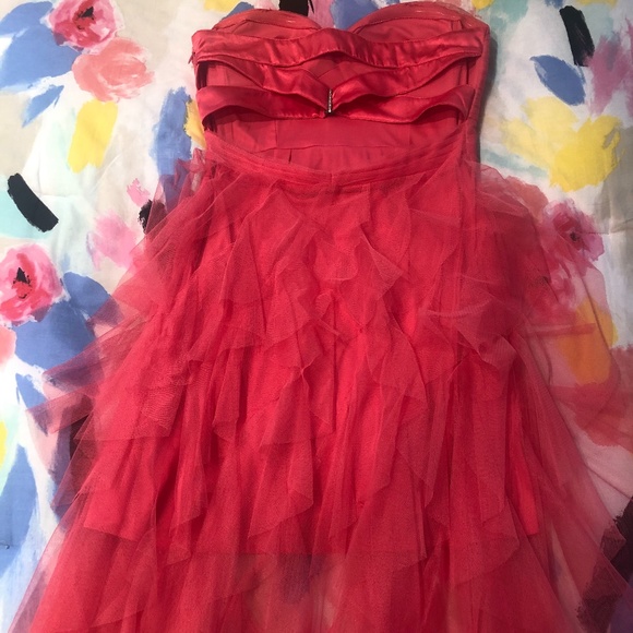 Pink Tool High/Low Prom Dress - Picture 2 of 2